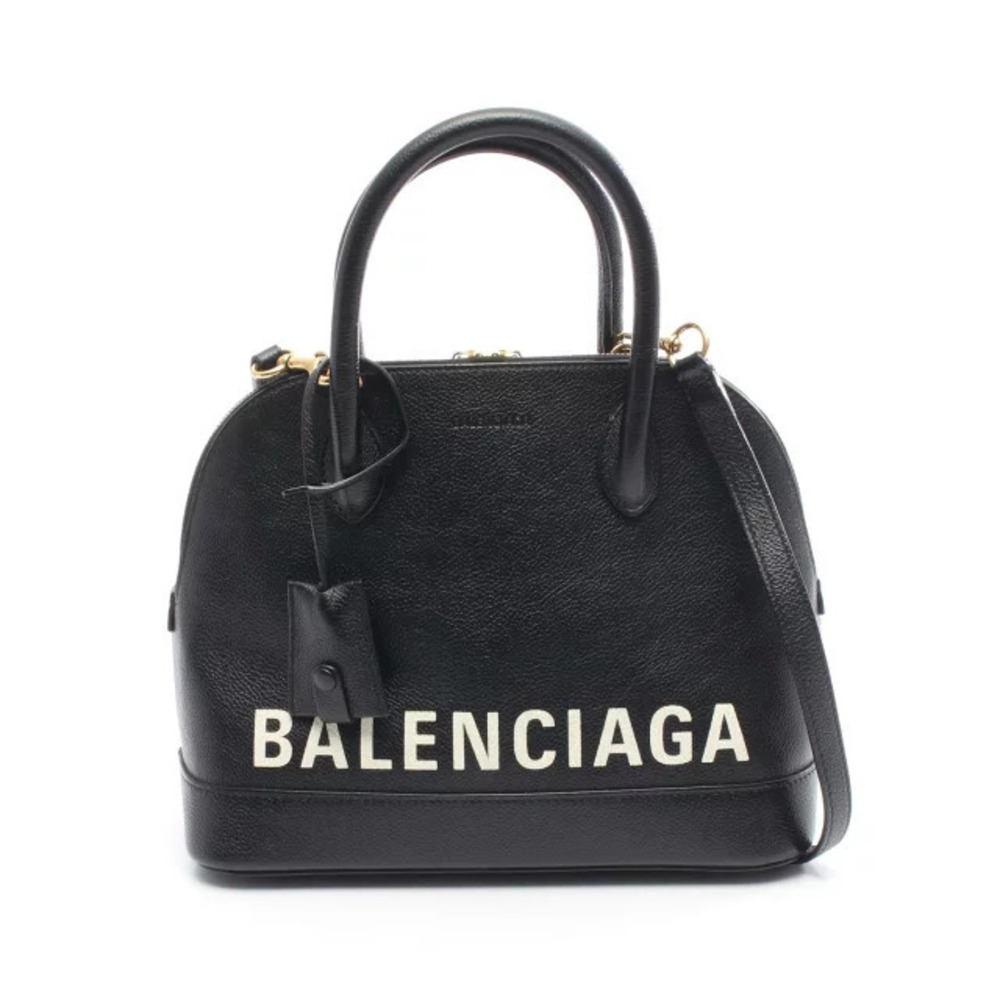 Balenciaga Ville Top Handle Bag Handbag Leather Black